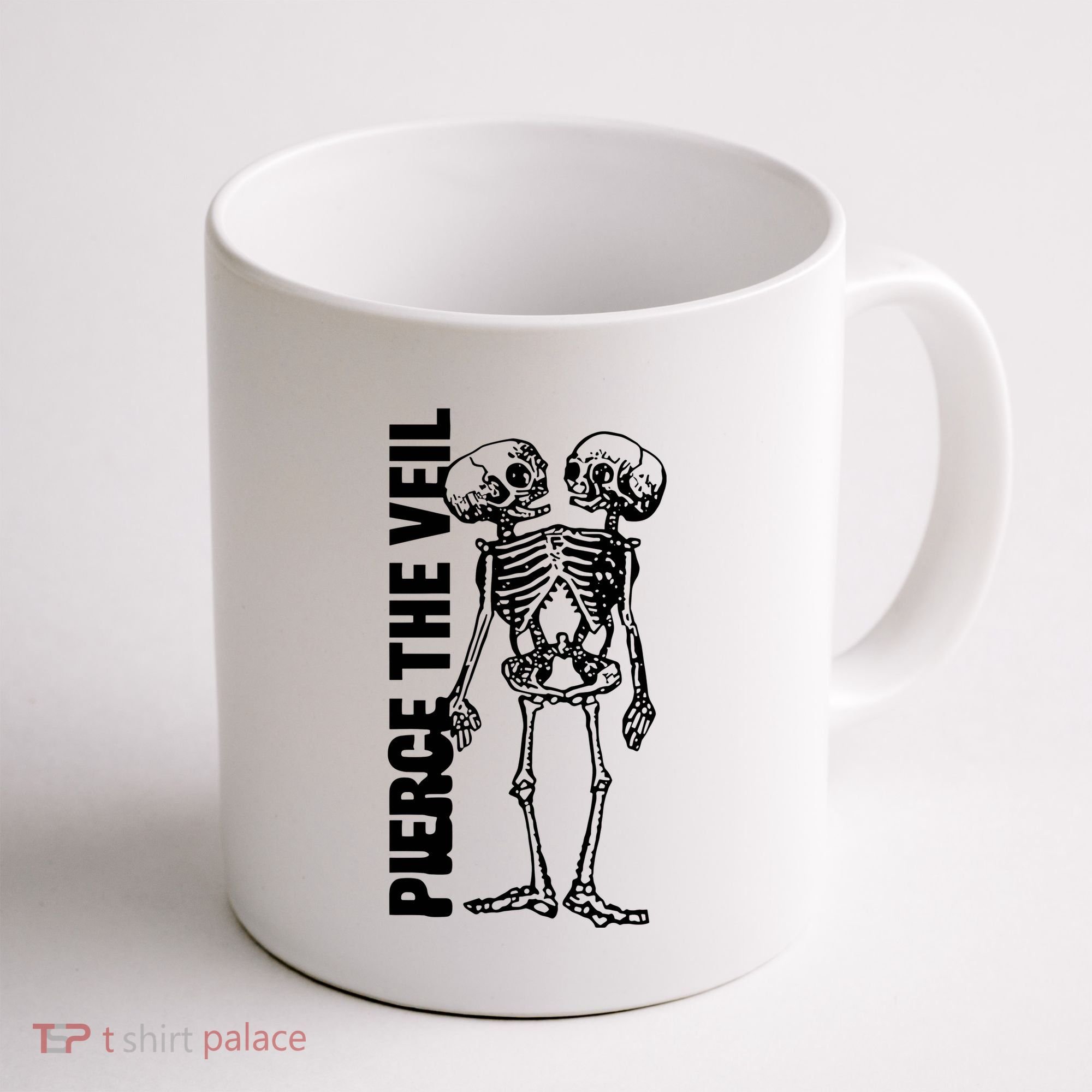 Tan Conjoined Skeleton Coffee Mug