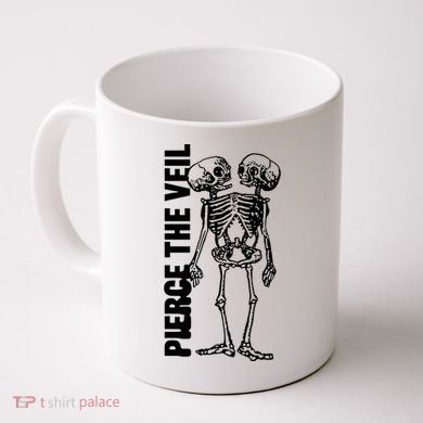 Tan Conjoined Skeleton Coffee Mug