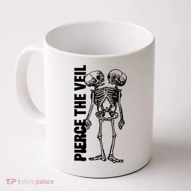 Tan Conjoined Skeleton Coffee Mug