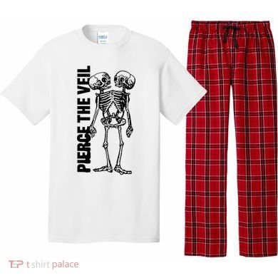 Tan Conjoined Skeleton Pajama Set