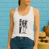 Tan Conjoined Skeleton Women's Tank Top thumb 2