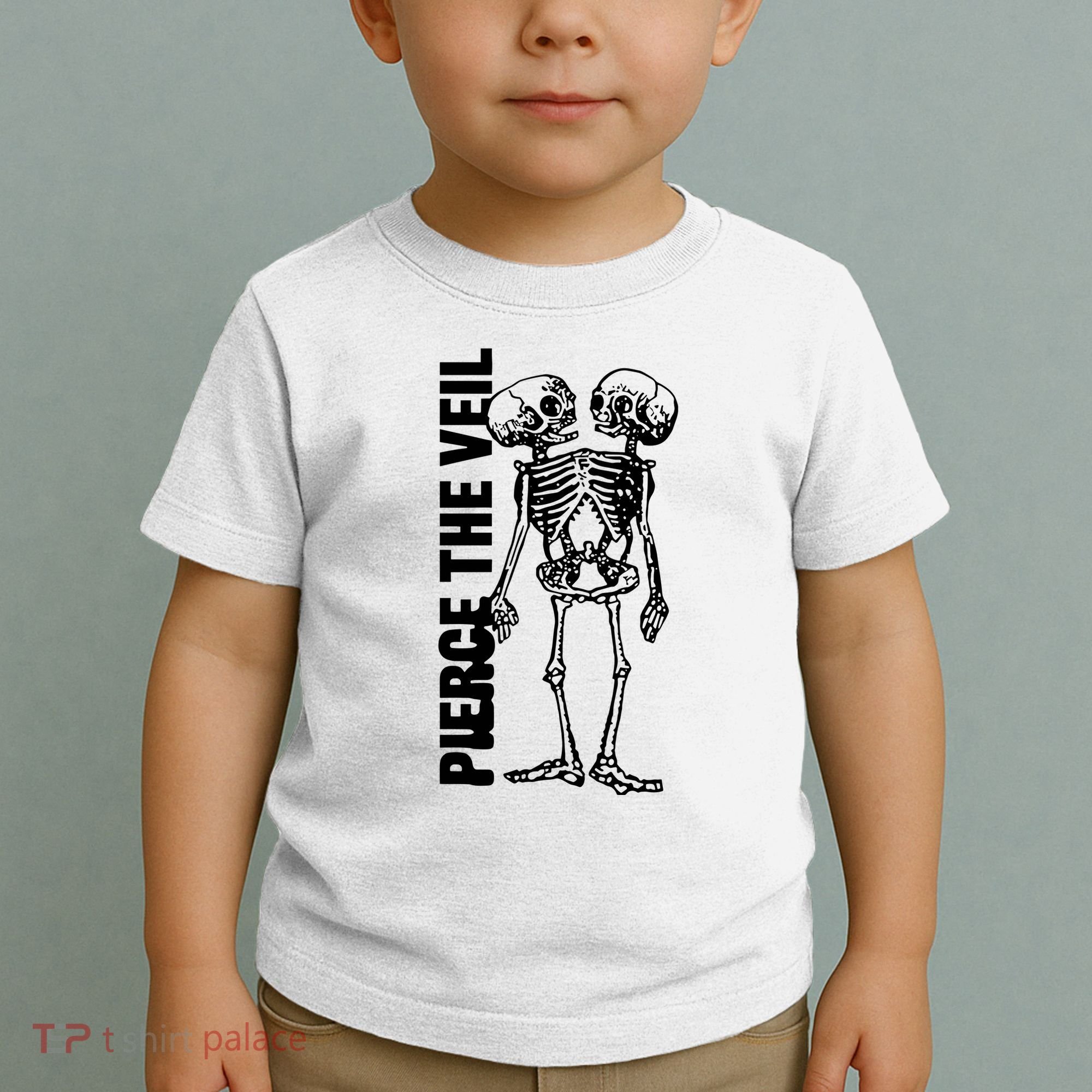 Tan Conjoined Skeleton Toddler T-Shirt