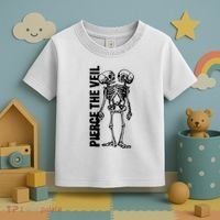Tan Conjoined Skeleton Toddler T-Shirt thumb 3