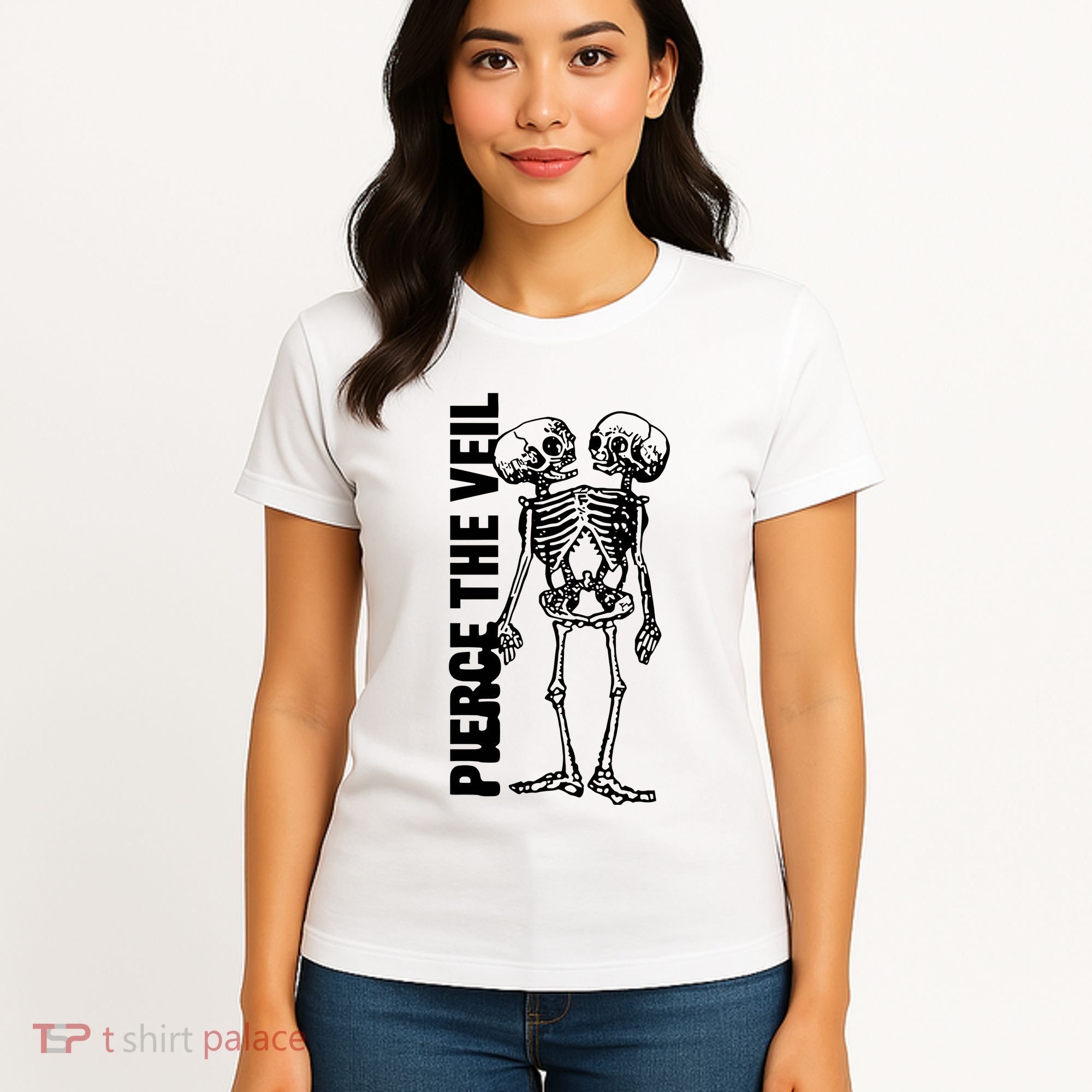 Tan Conjoined Skeleton Women's T-Shirt