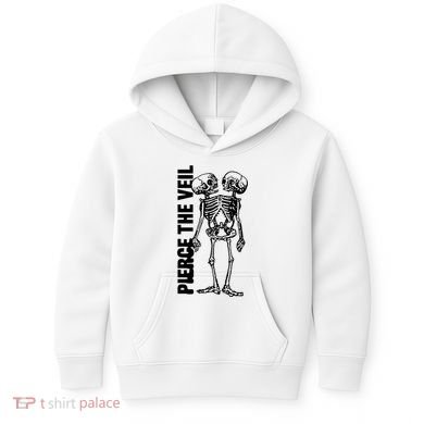 Tan Conjoined Skeleton Kids Hoodie