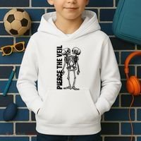 Tan Conjoined Skeleton Kids Hoodie thumb 2