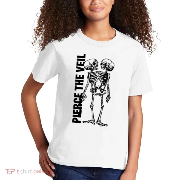 Tan Conjoined Skeleton Kids T-Shirt