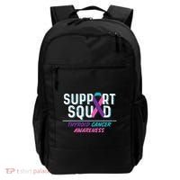 Thyroid Cancer Support Squad Friend Family Awareness Ribbon Backpack thumb 0