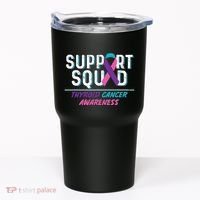 Thyroid Cancer Support Squad Friend Family Awareness Ribbon Tumbler thumb 0