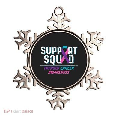 Thyroid Cancer Support Squad Friend Family Awareness Ribbon Ornament
