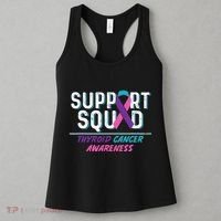 Thyroid Cancer Support Squad Friend Family Awareness Ribbon Women's Tank Top thumb 3