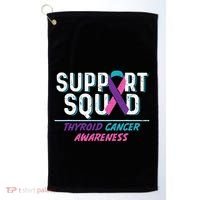 Thyroid Cancer Support Squad Friend Family Awareness Ribbon Golf Towel thumb 0