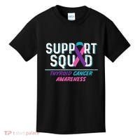 Thyroid Cancer Support Squad Friend Family Awareness Ribbon Kids T-Shirt thumb 0