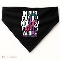 Thyroid Cancer Support Tee Family Thyroid Cancer Awareness USA-Made Doggie Bandana thumb 0