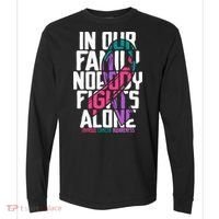Thyroid Cancer Support Tee Family Thyroid Cancer Awareness Comfort Colors Heavyweight Long Sleeve T-Shirt thumb 0