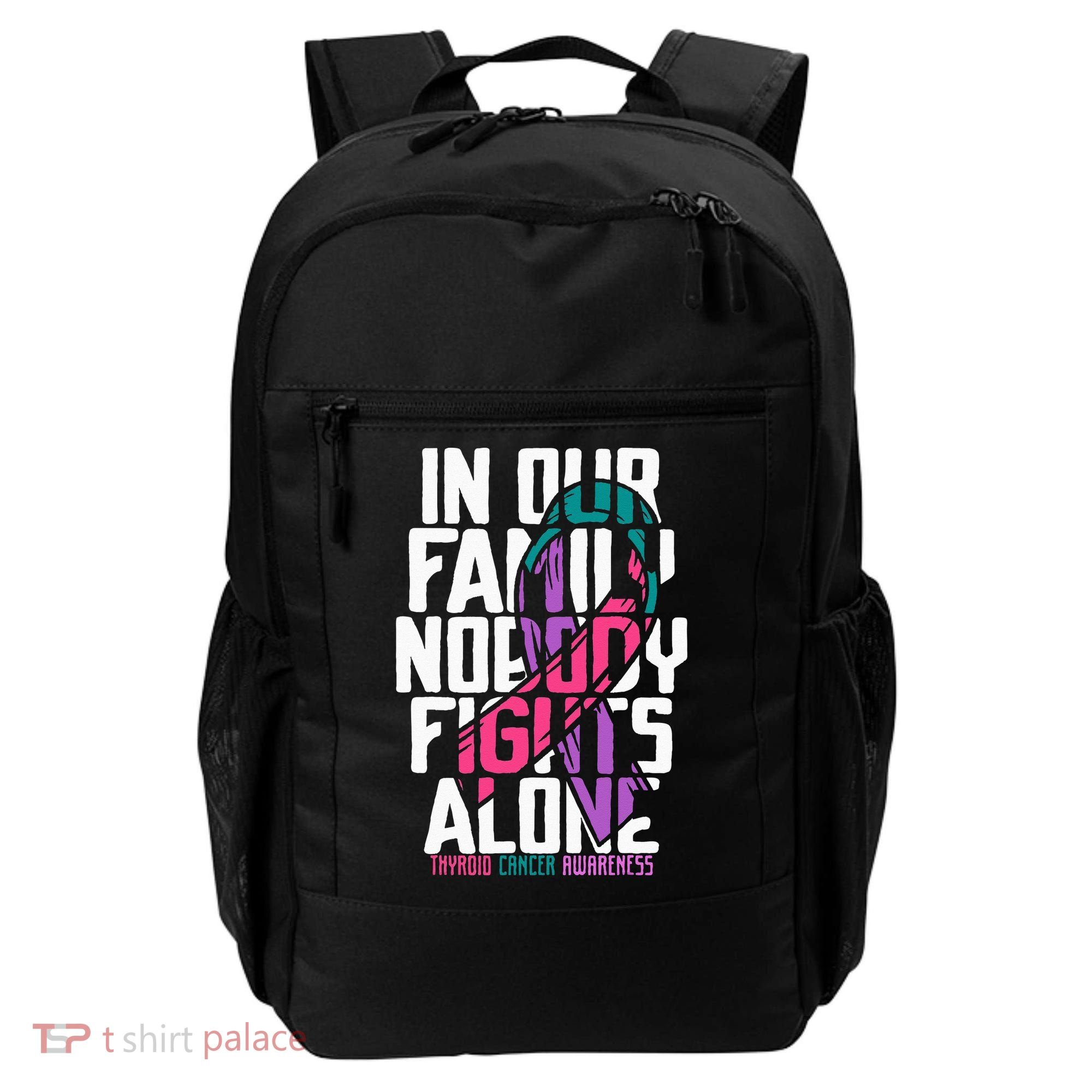 Thyroid Cancer Support Tee Family Thyroid Cancer Awareness Backpack