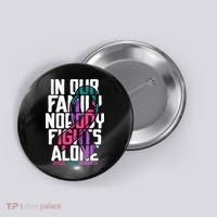 Thyroid Cancer Support Tee Family Thyroid Cancer Awareness Button thumb 0