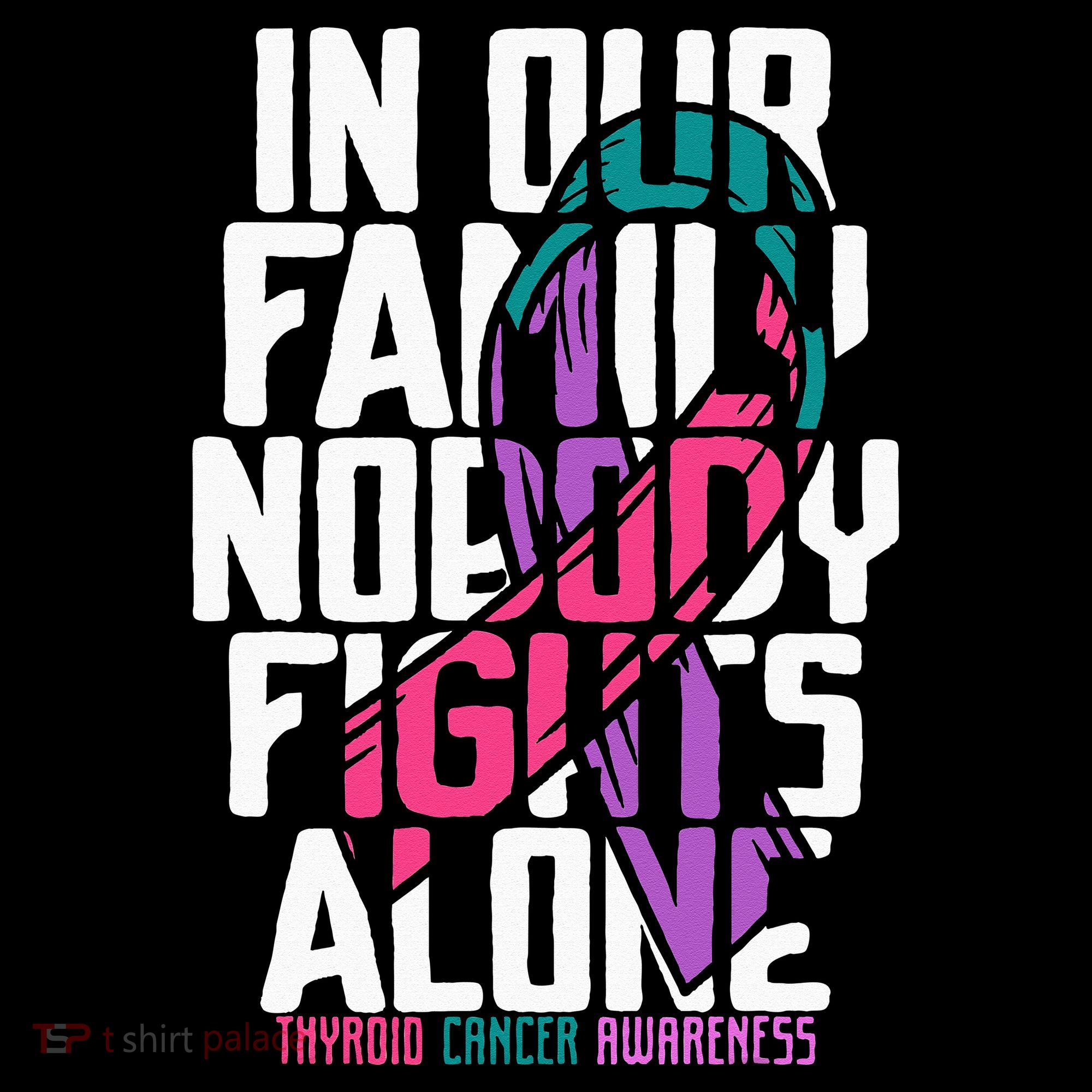 Thyroid Cancer Support Tee Family Thyroid Cancer Awareness Women's Hoodie