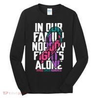 Thyroid Cancer Support Tee Family Thyroid Cancer Awareness Tall Long Sleeve Shirt thumb 0