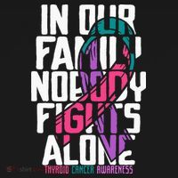 Thyroid Cancer Support Tee Family Thyroid Cancer Awareness Ornament thumb 1