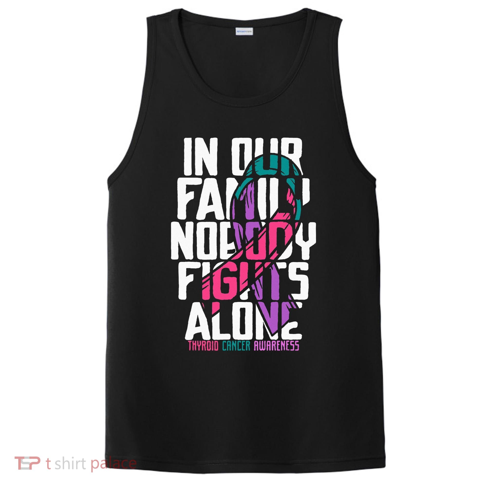 Thyroid Cancer Support Tee Family Thyroid Cancer Awareness PosiCharge Competitor Tank
