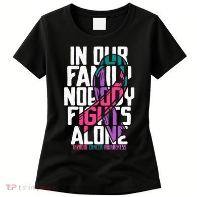 Thyroid Cancer Support Tee Family Thyroid Cancer Awareness Women's T-Shirt