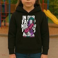 Thyroid Cancer Support Tee Family Thyroid Cancer Awareness Kids Hoodie thumb 3