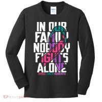 Thyroid Cancer Support Tee Family Thyroid Cancer Awareness Kids Long Sleeve Shirt thumb 0