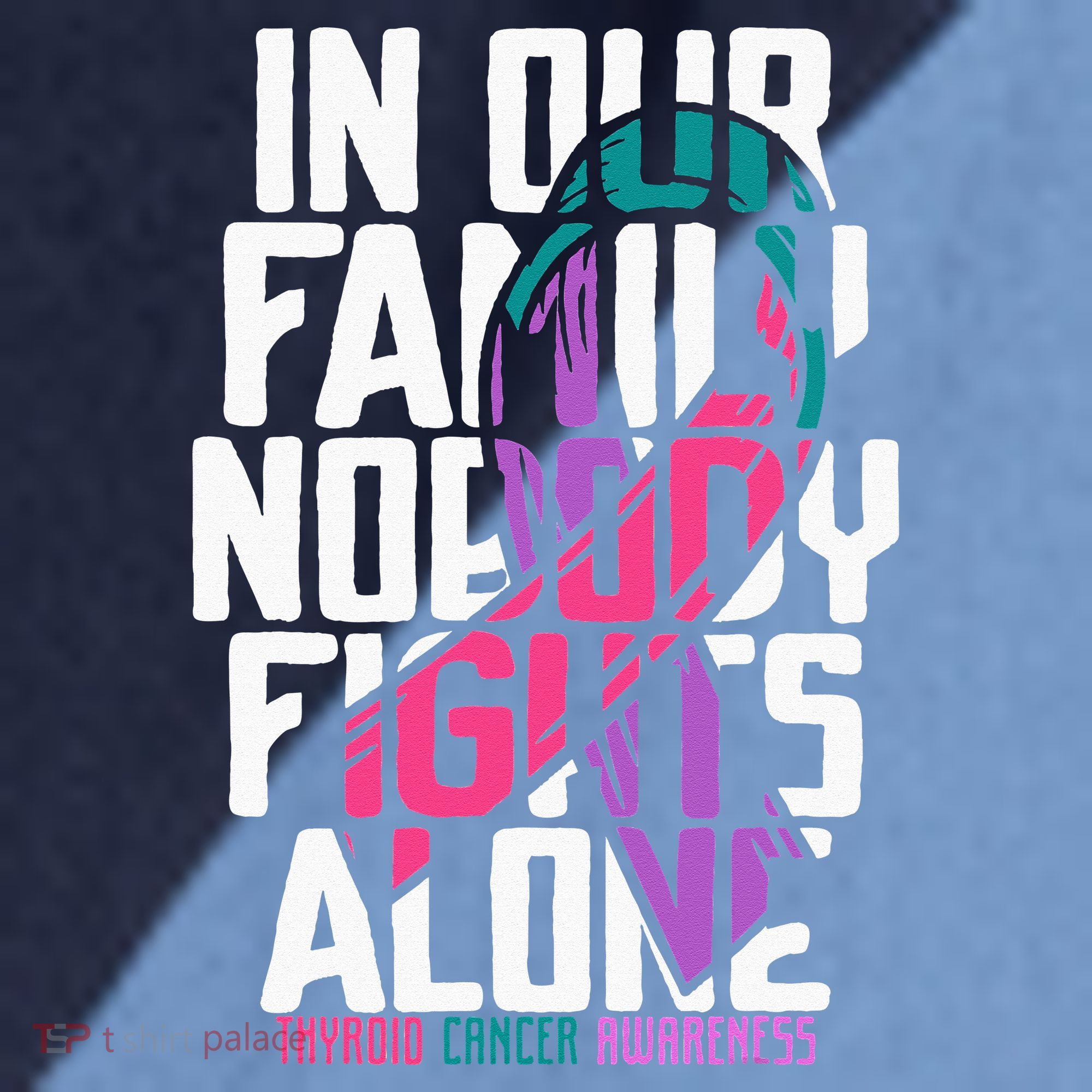 Thyroid Cancer Support Tee Family Thyroid Cancer Awareness Raglan Baseball Sleeve Shirt