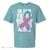 Thyroid Cancer Support Tee Family Thyroid Cancer Awareness Sueded Cloud Jersey T-Shirt thumb 0