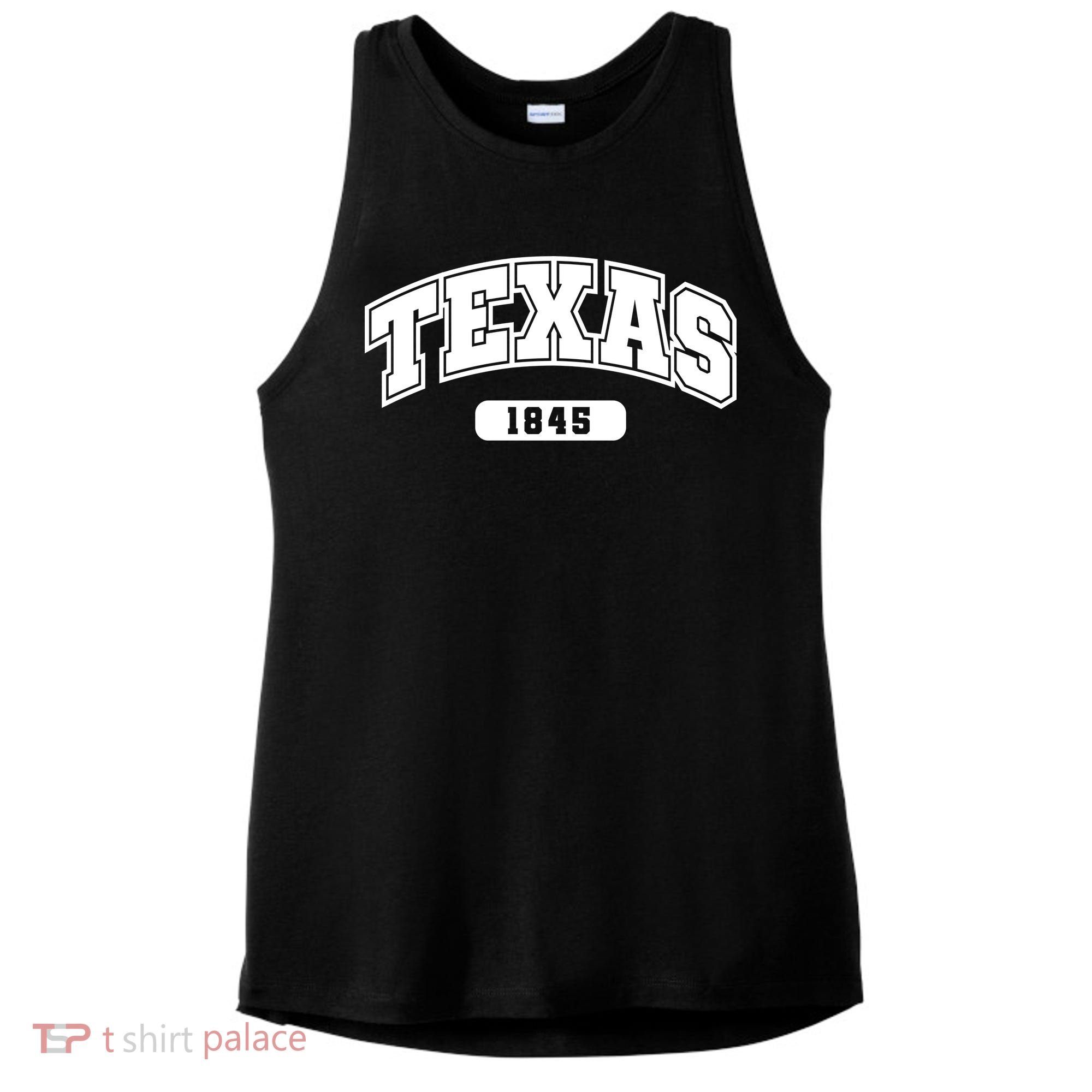Texas Collegiate Style 1845 Ladies PosiCharge Tri-Blend Wicking Tank