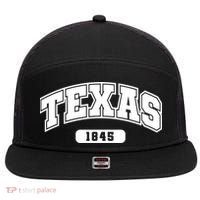 Texas Collegiate Style 1845 7 Panel Mesh Trucker Snapback Hat thumb 0