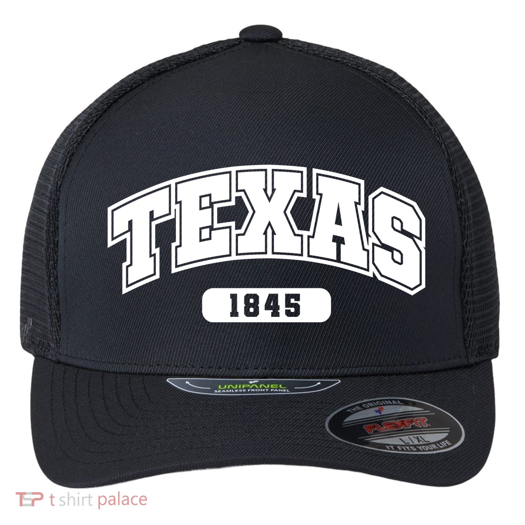 Texas Collegiate Style 1845 Flexfit Unipanel Trucker Cap