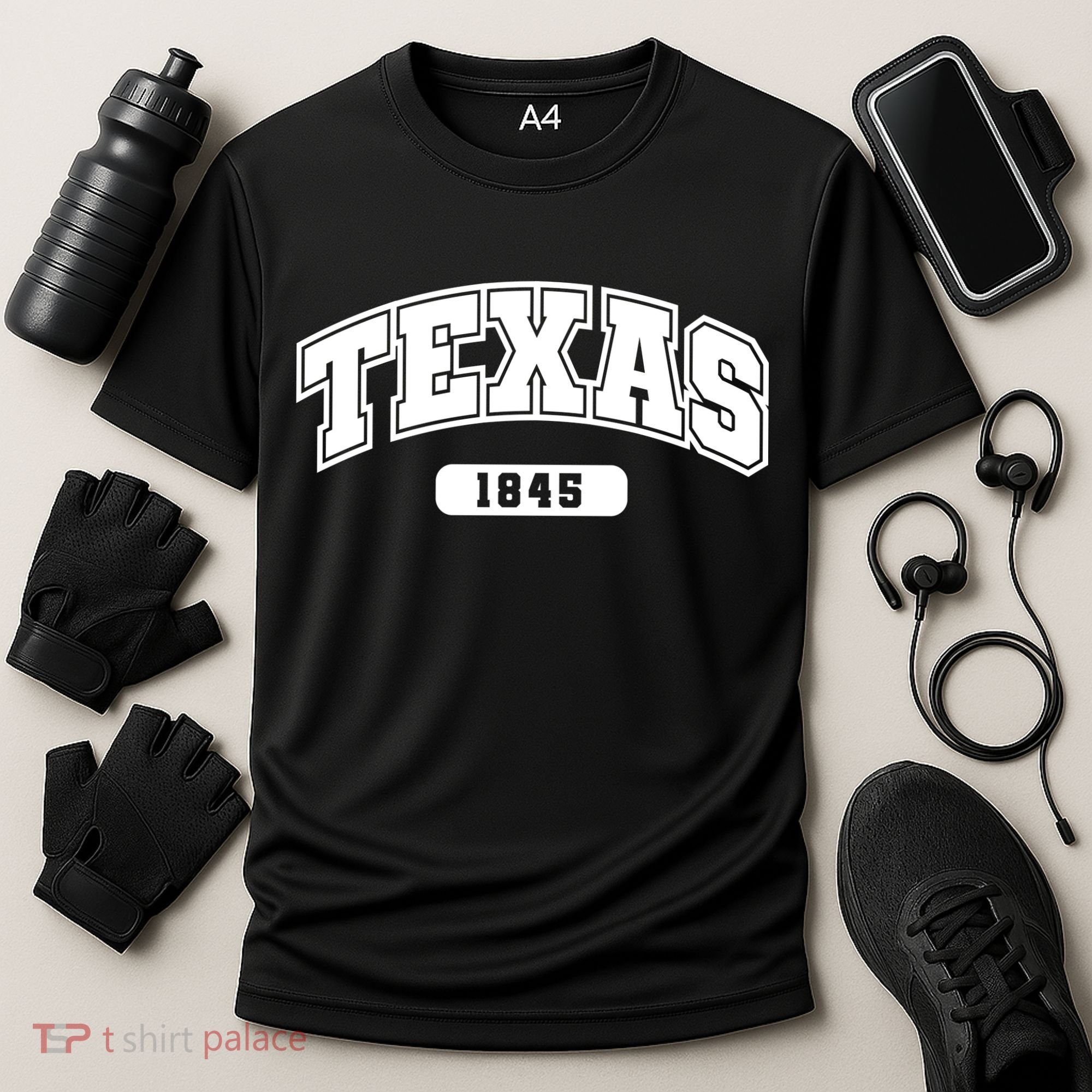 Texas Collegiate Style 1845 Cooling Performance Crew T-Shirt