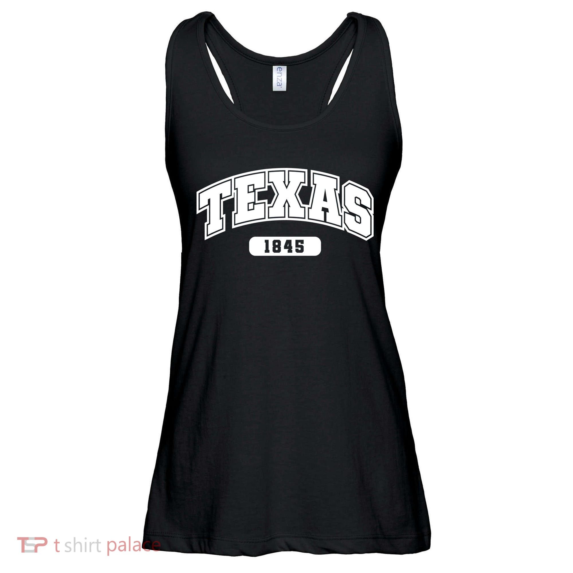 Texas Collegiate Style 1845 Ladies Essential Flowy Tank