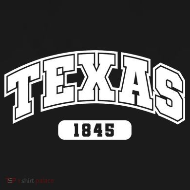 Texas Collegiate Style 1845 Ornament