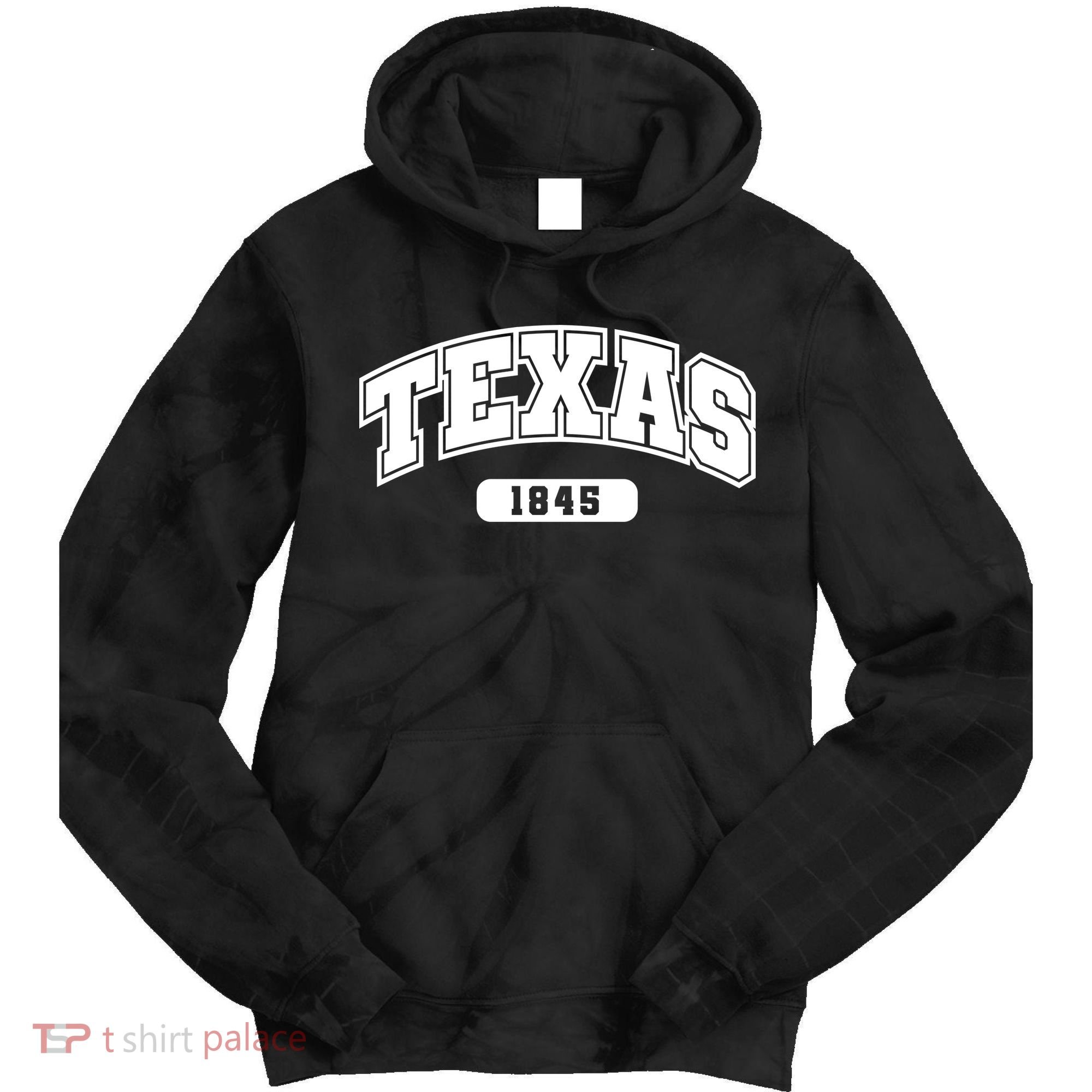 Texas Collegiate Style 1845 Tie Dye Hoodie