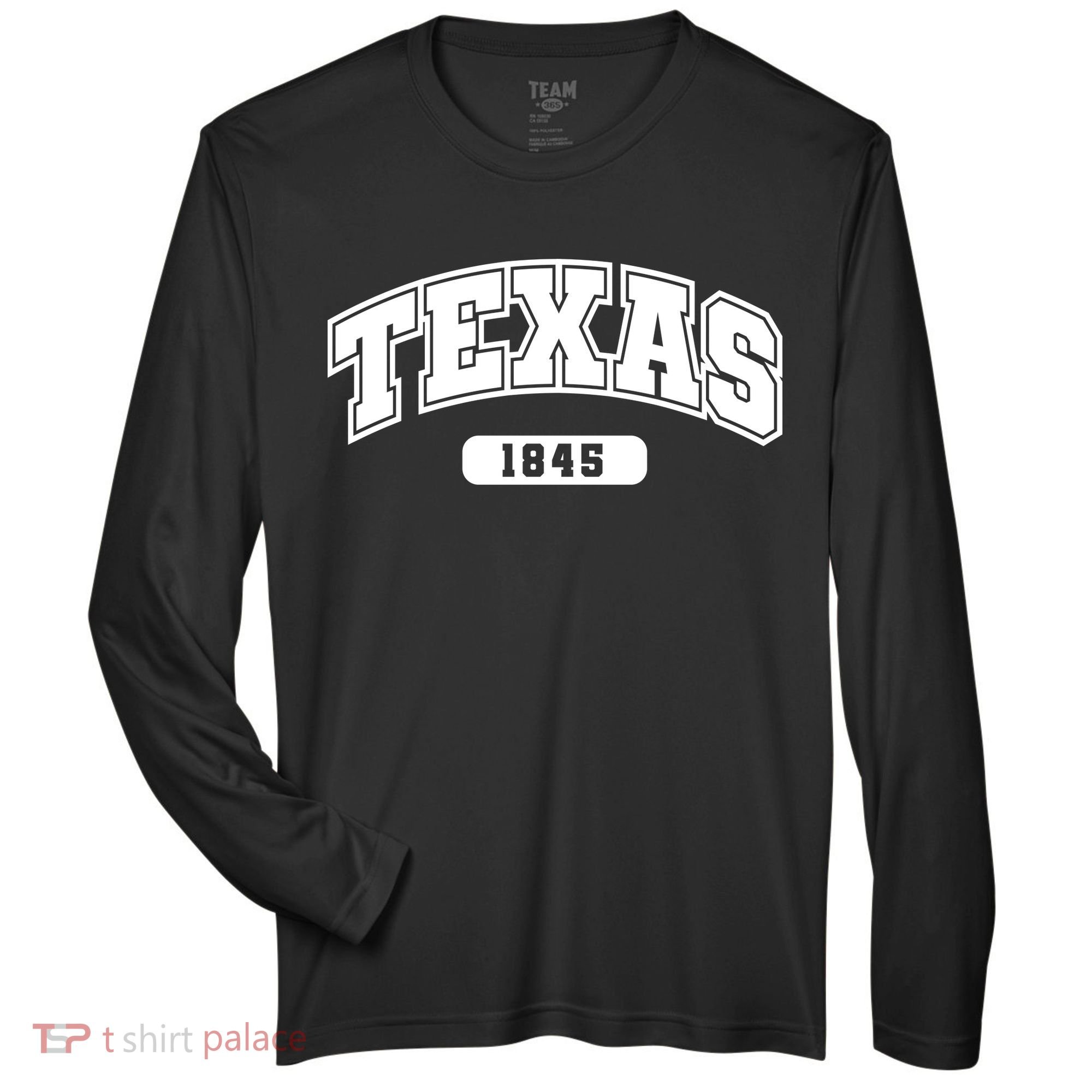 Texas Collegiate Style 1845 Zone Performance Long-Sleeve T-Shirt