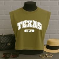 Texas Collegiate Style 1845 Garment-Dyed Women's Muscle Tee thumb 3
