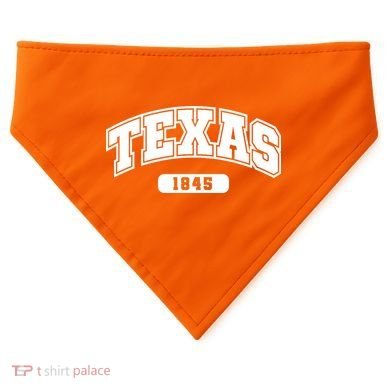 Texas Collegiate Style 1845 USA-Made Doggie Bandana