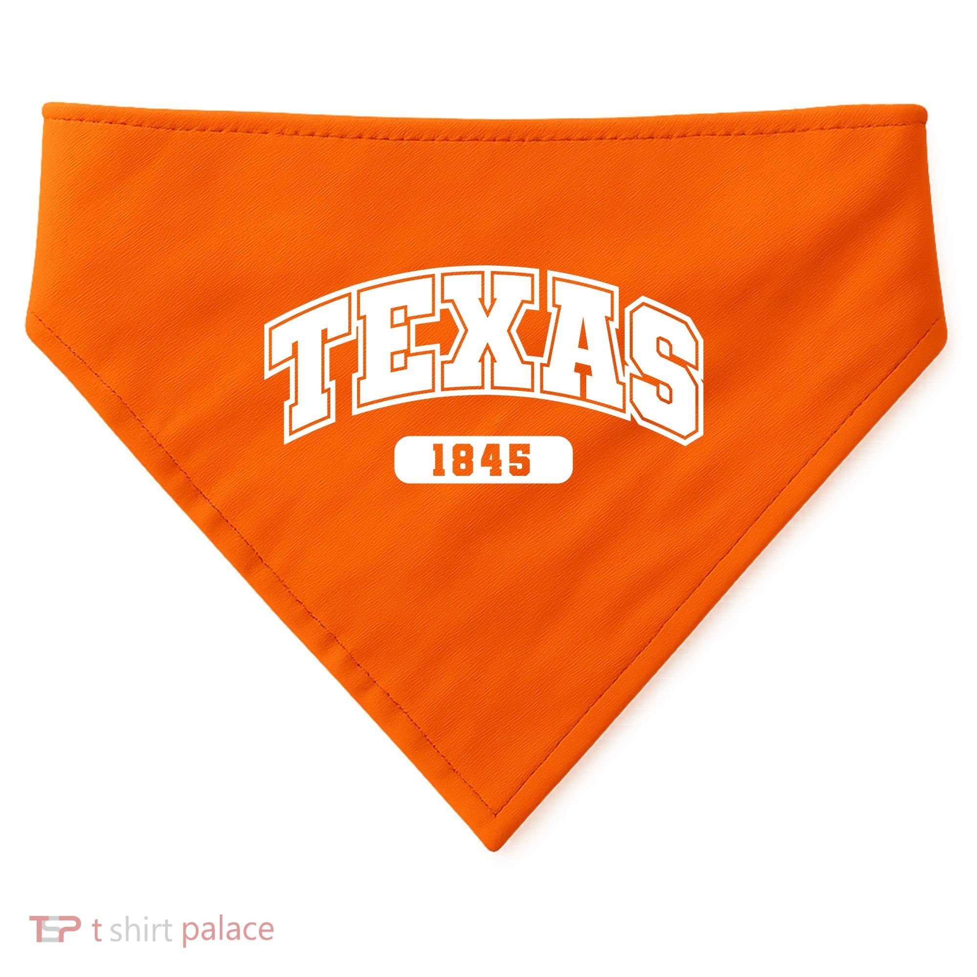 Texas Collegiate Style 1845 USA-Made Doggie Bandana