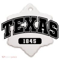 Texas Collegiate Style 1845 Ceramic Ornament thumb 2