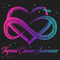 Thyroid Cancer Survivor Support Thyroid Cancer Warrior Women's Sweatshirt thumb 2