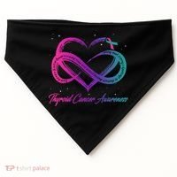 Thyroid Cancer Survivor Support Thyroid Cancer Warrior USA-Made Doggie Bandana thumb 0