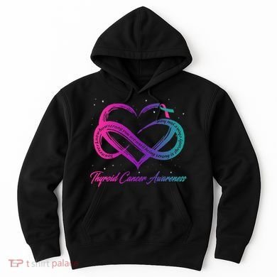 Thyroid Cancer Survivor Support Thyroid Cancer Warrior Hoodie