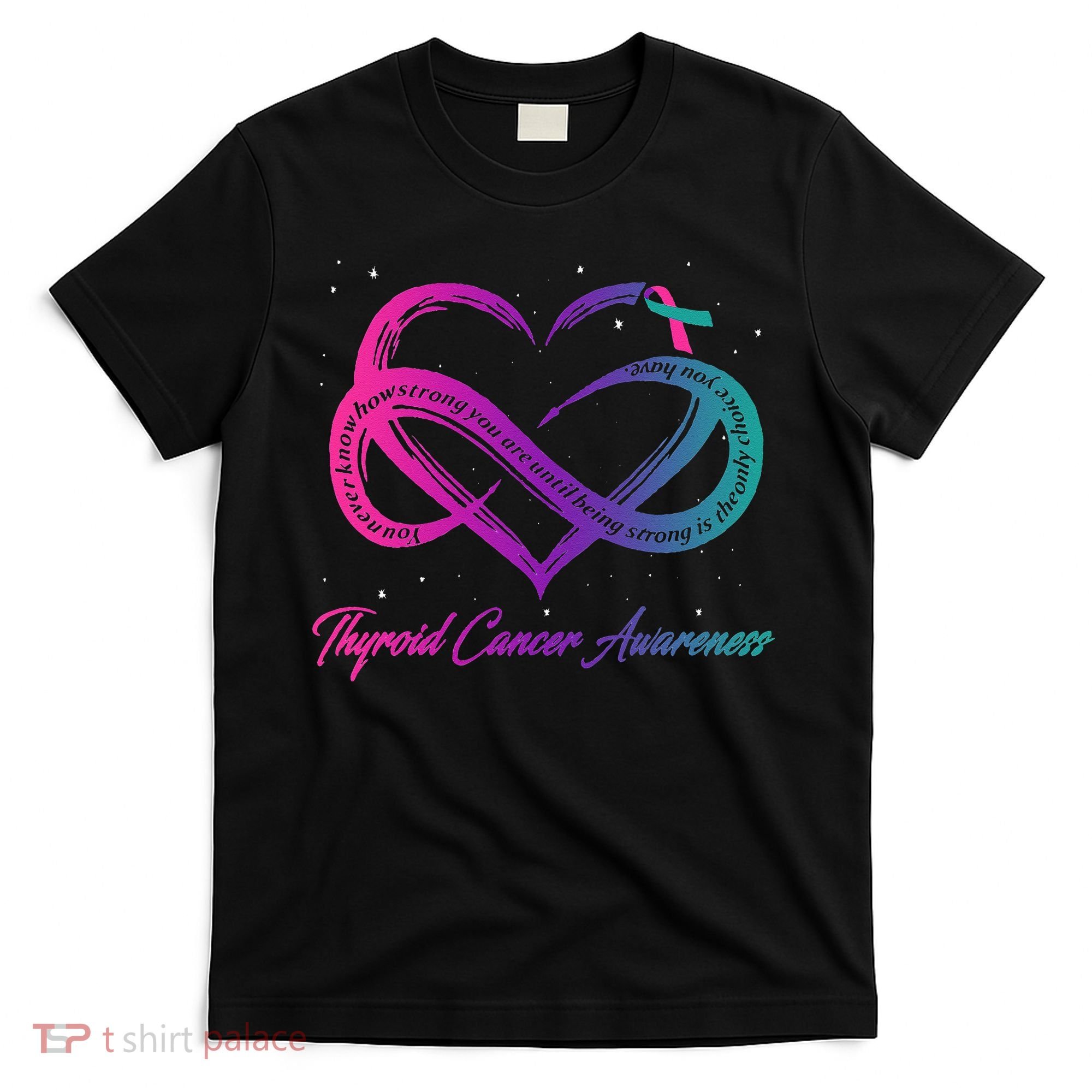 Thyroid Cancer Survivor Support Thyroid Cancer Warrior T-Shirt
