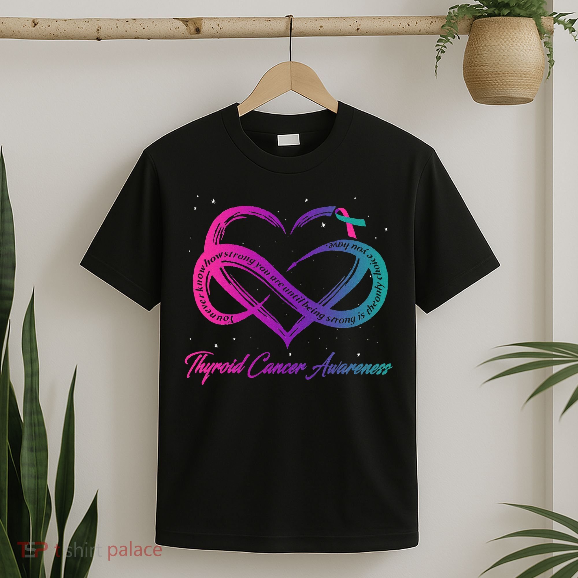 Thyroid Cancer Survivor Support Thyroid Cancer Warrior T-Shirt