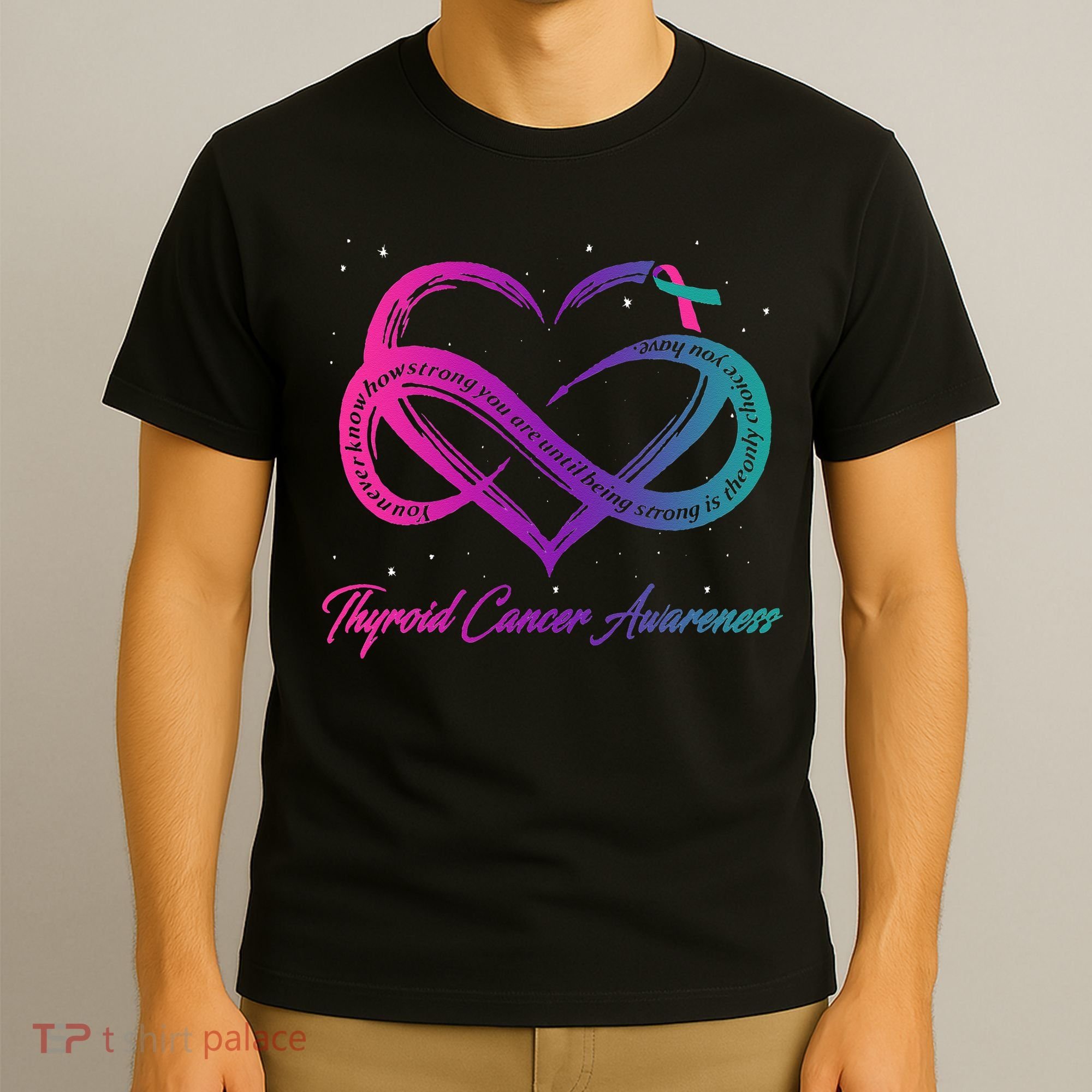 Thyroid Cancer Survivor Support Thyroid Cancer Warrior T-Shirt