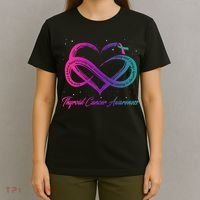 Thyroid Cancer Survivor Support Thyroid Cancer Warrior T-Shirt thumb 4