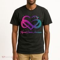 Thyroid Cancer Survivor Support Thyroid Cancer Warrior Tall T-Shirt thumb 2